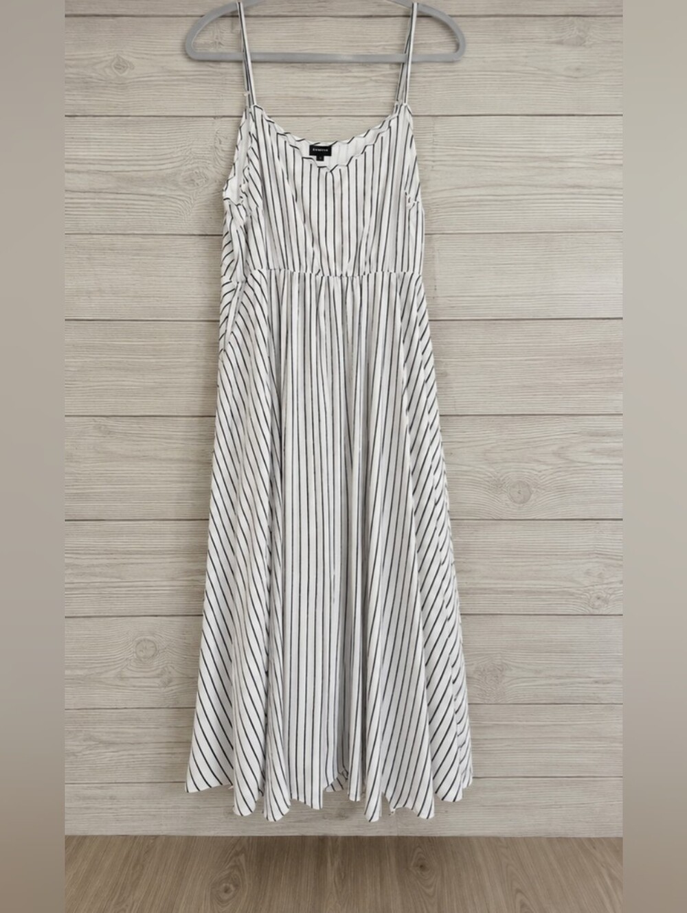 Torrid Striped Lined Chiffon Midi Dress – Size 1 NWOT